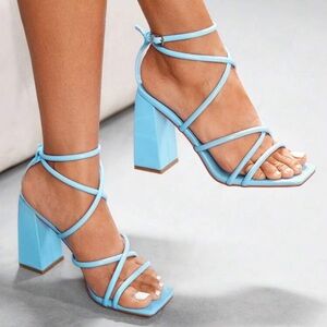 Comfortable Fashion Chunky Heel Strap Sandals, Versatile